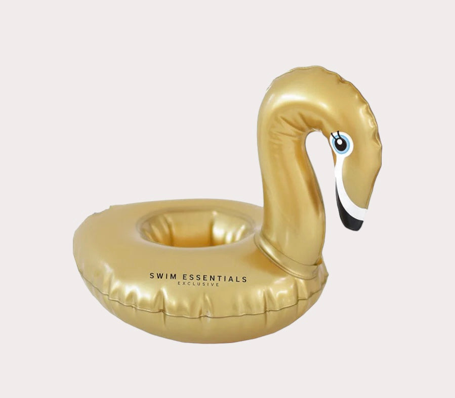 Swim Essentials Opblaasbare Bekerhouder Gouden Zwaan