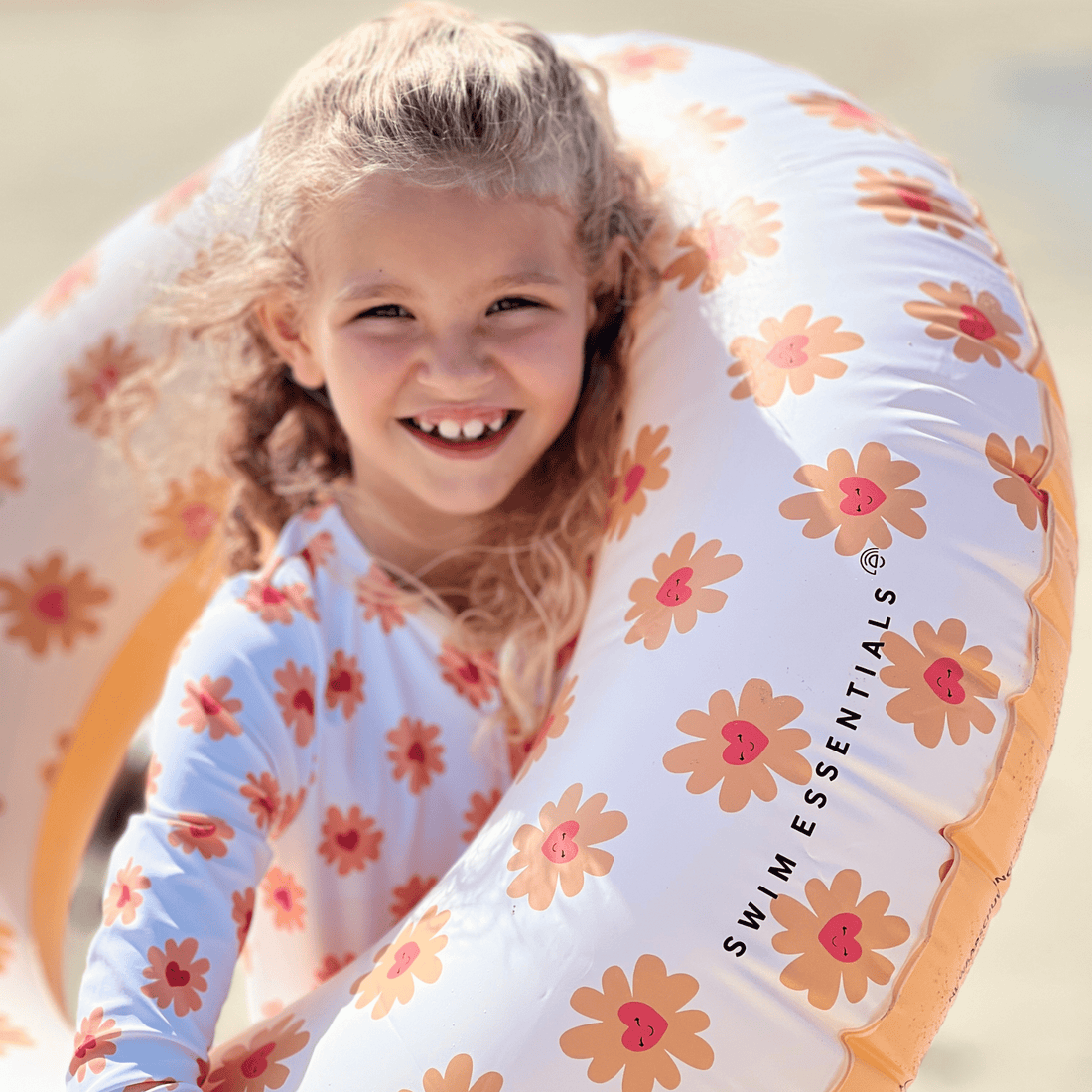 Swim Essentials Swimming band Flower Hearts 90 cm