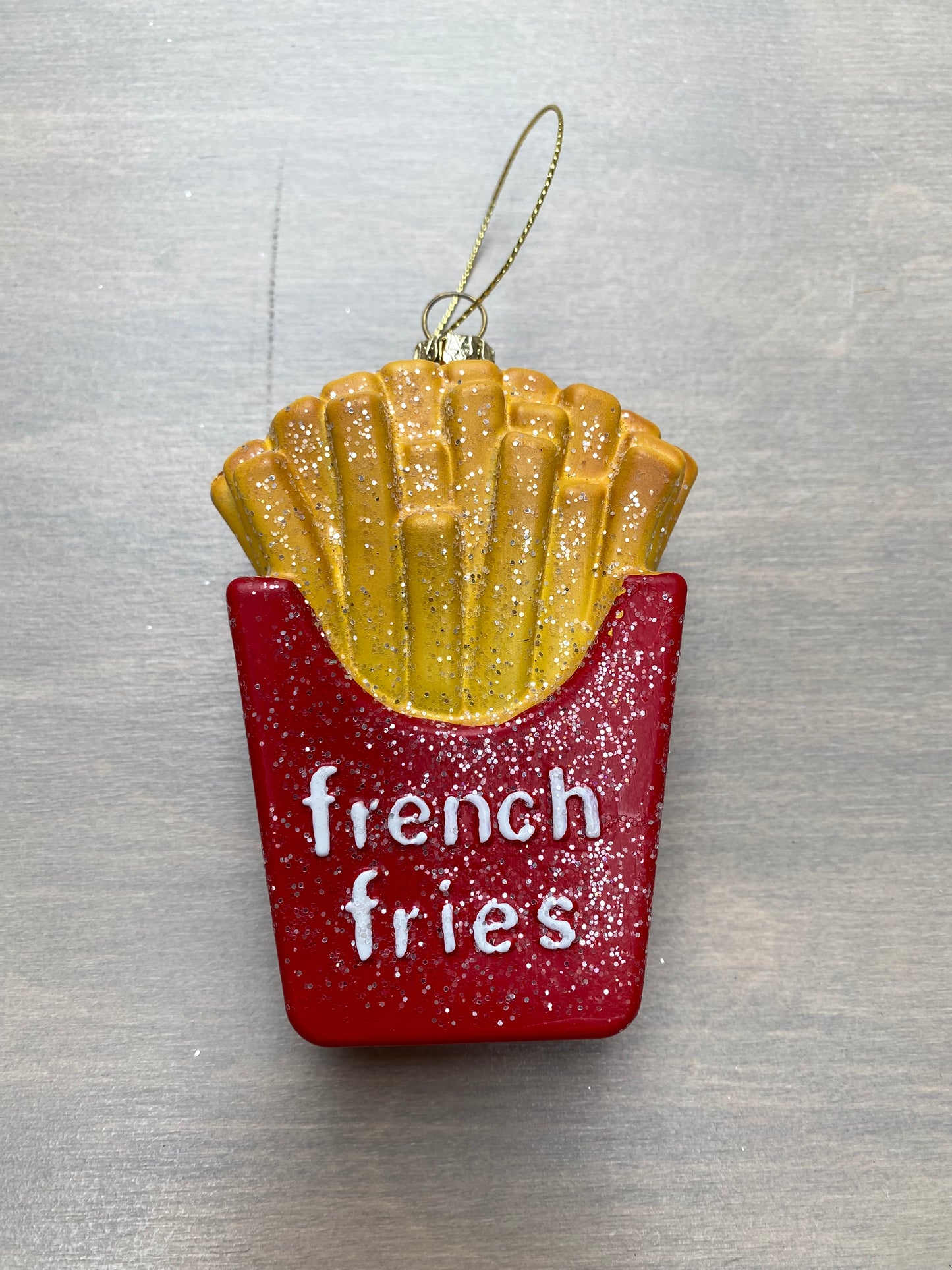 Kerstornament French Fries Kunststof
