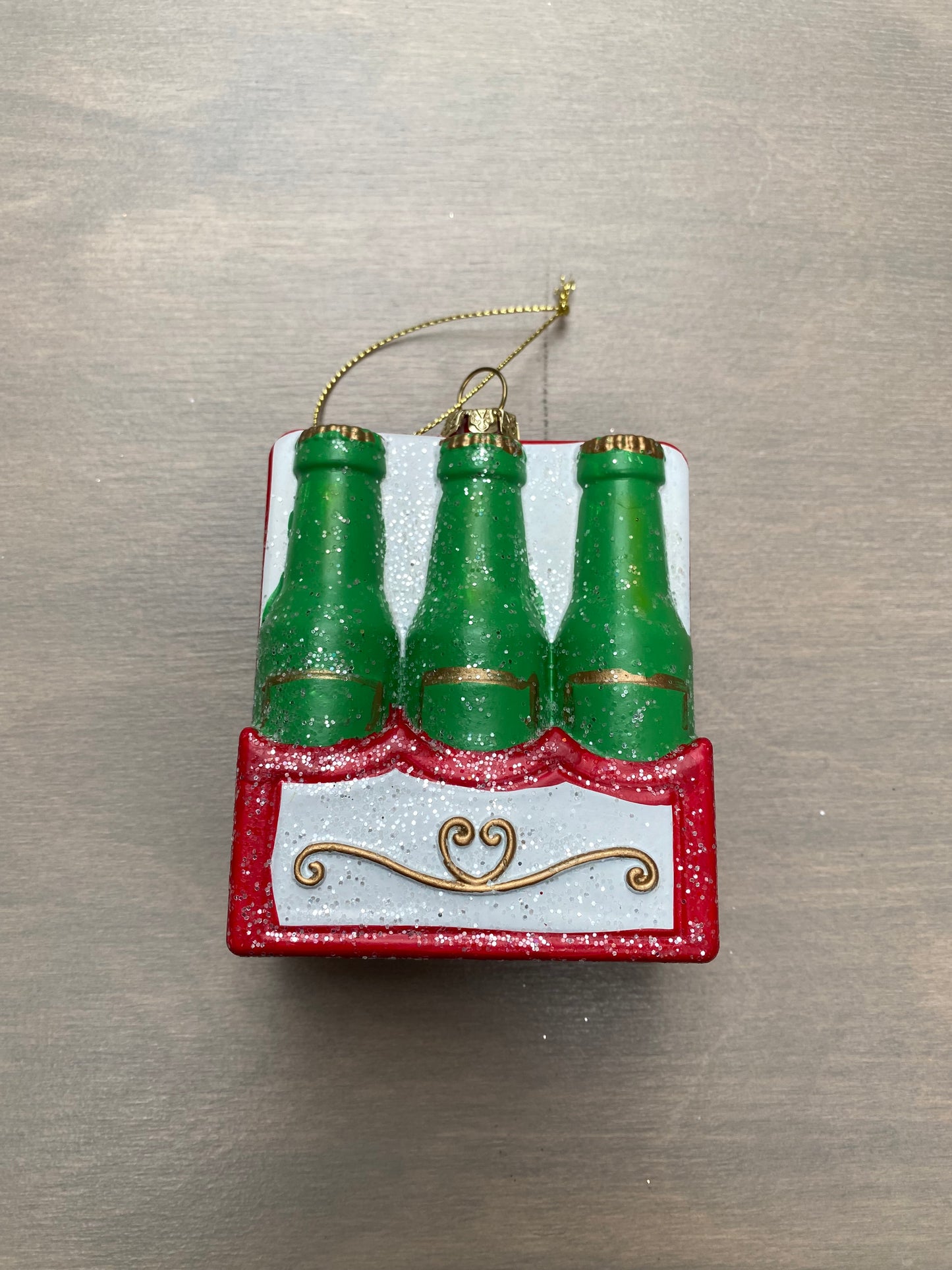 Kerstornament Sixpack Kunststof