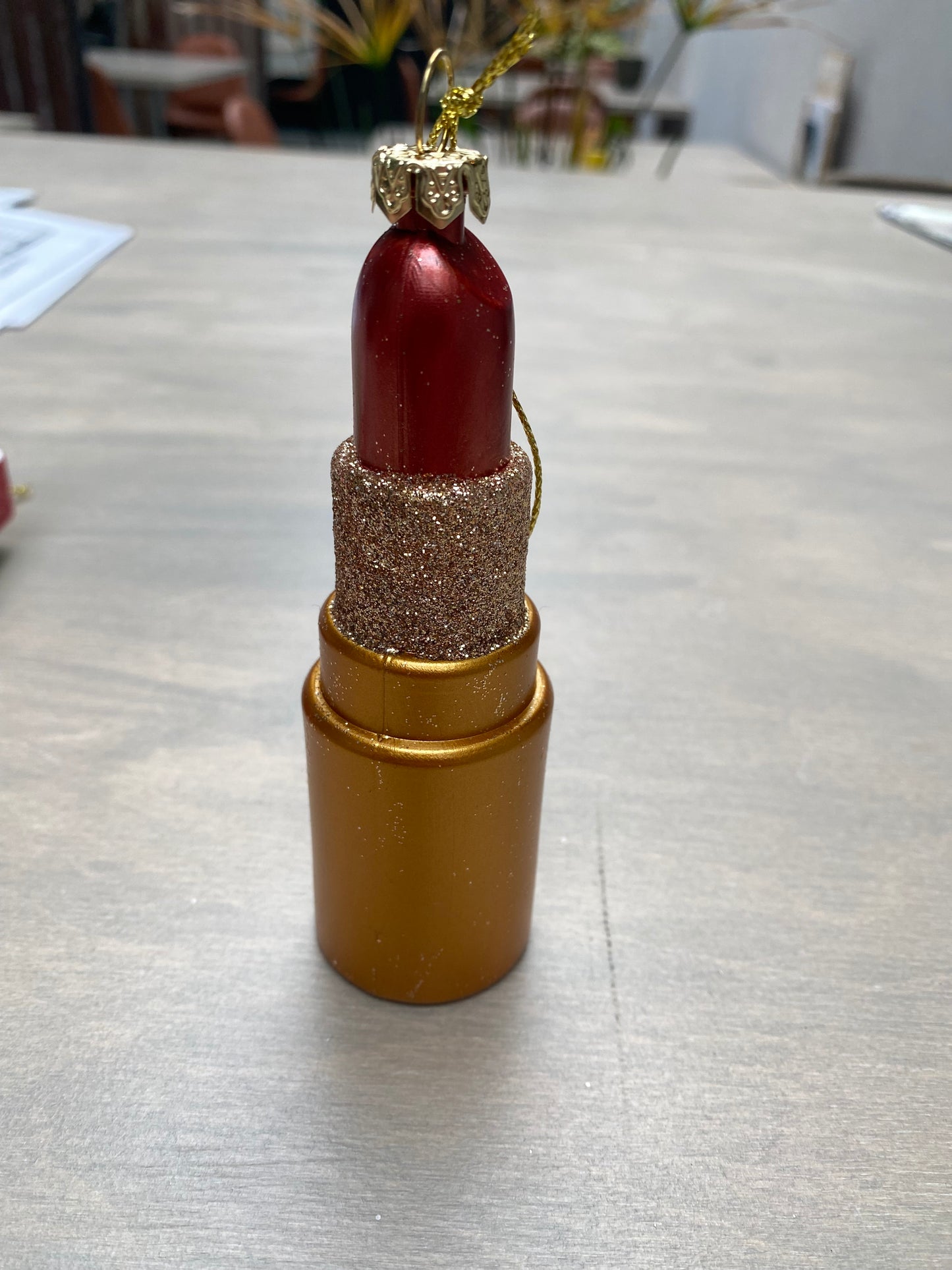 Kerstornament Lipstick Kunststof