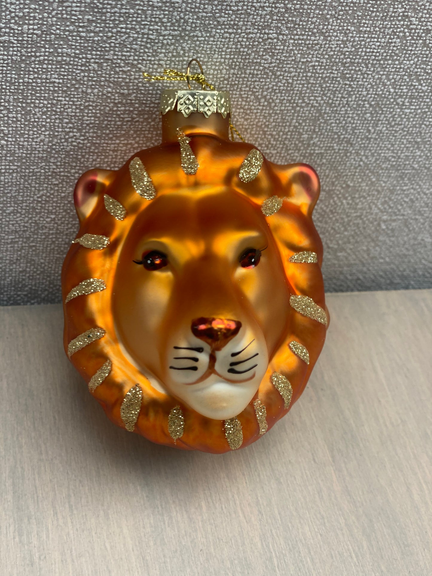 Housevitamin Kerstornament Leeuw Glas