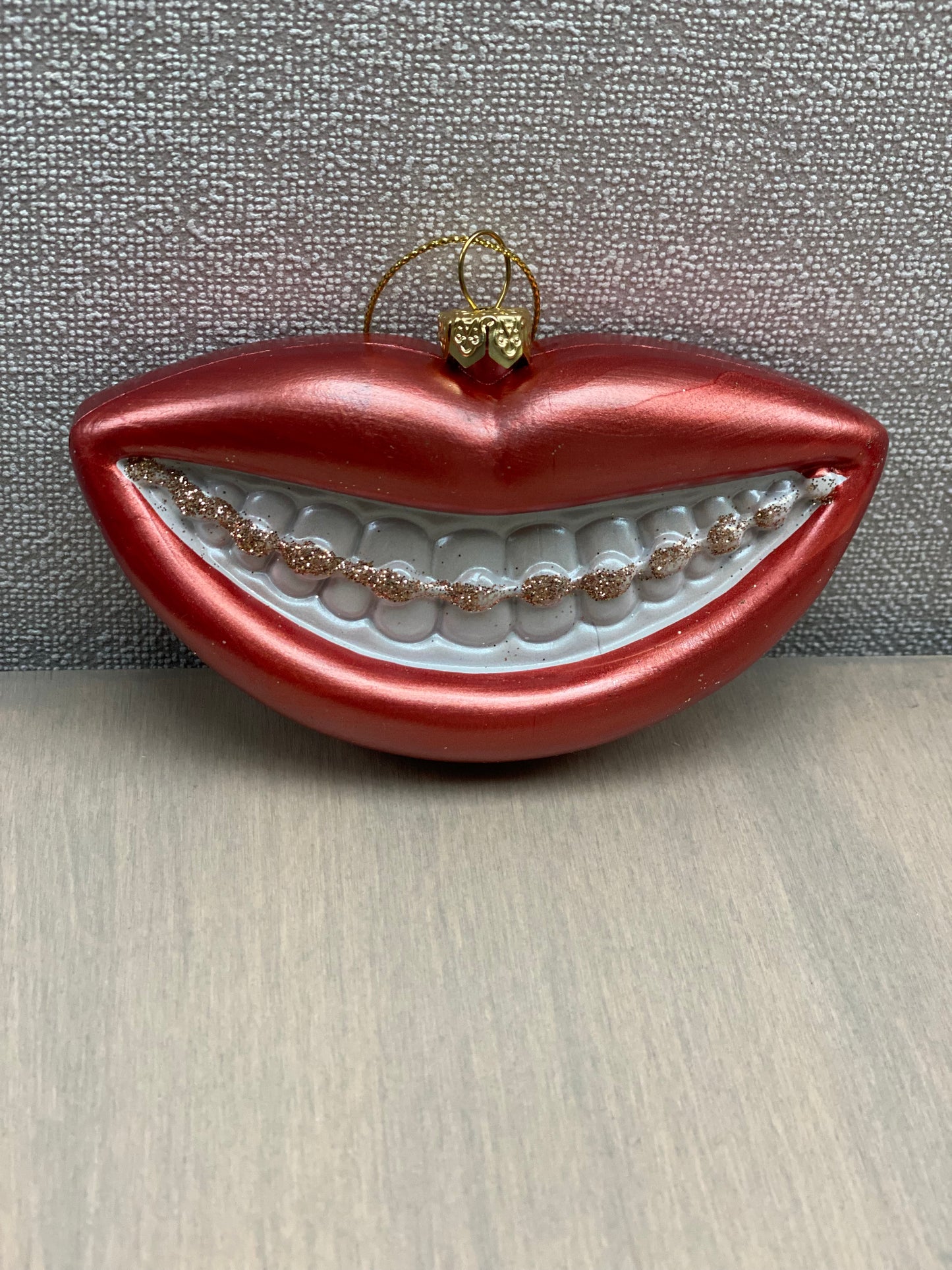 Kerstornament Lippen Kunststof
