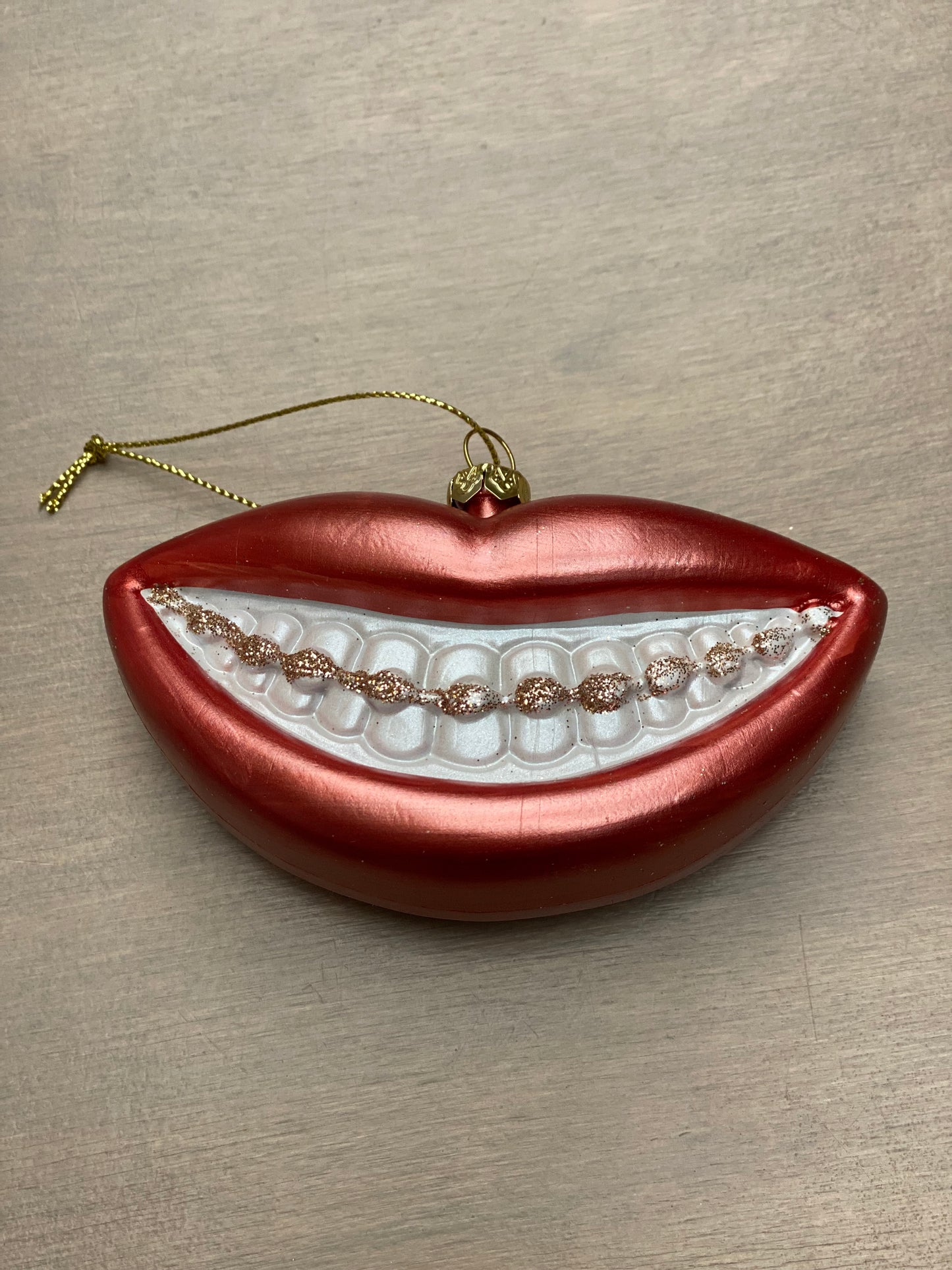 Kerstornament Lippen Kunststof