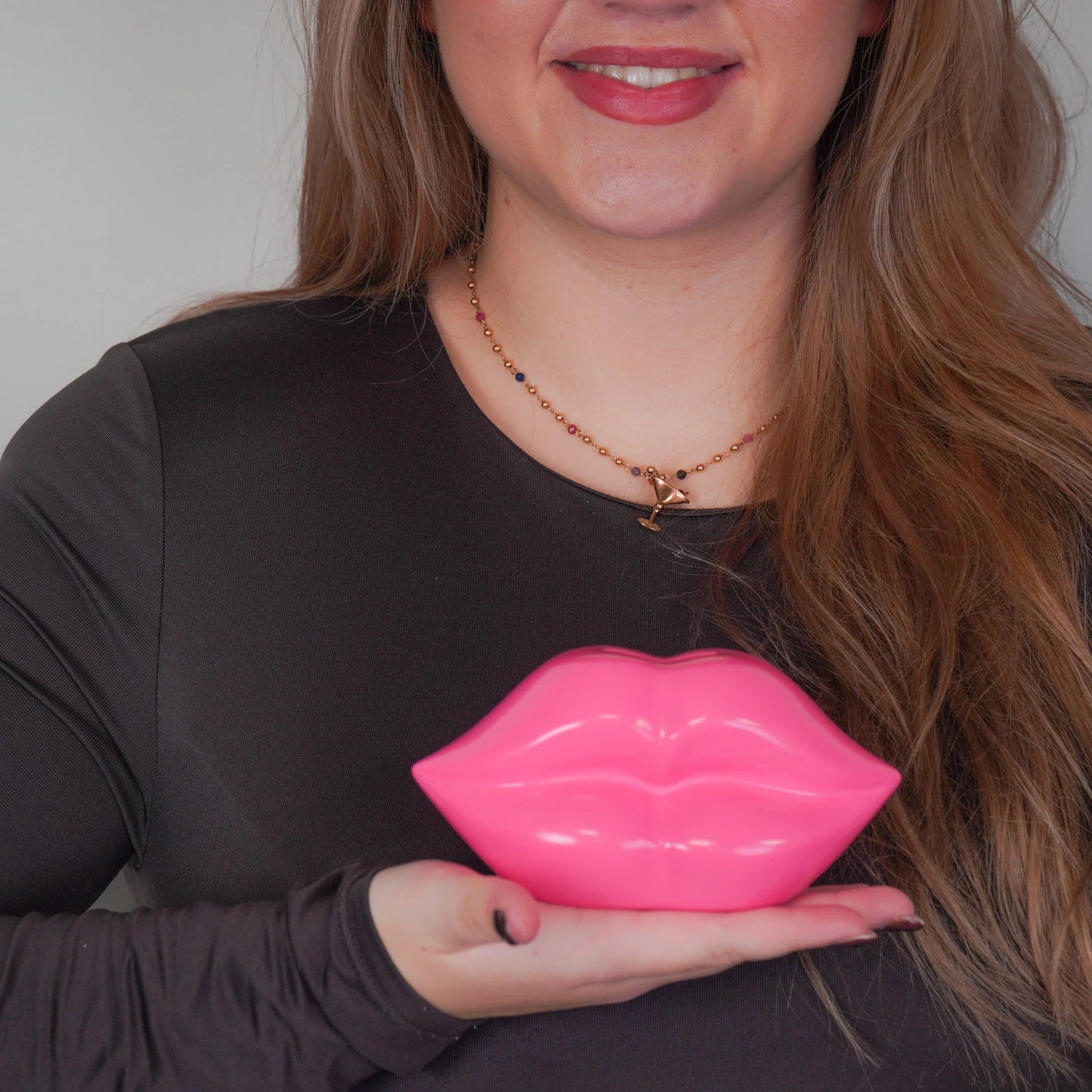 Housevitamin Spaarpot Lippen Neon Roze