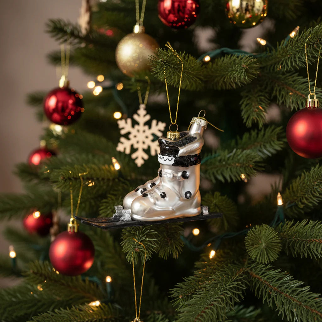Housevitamin Kerstornament Ski’s Wit