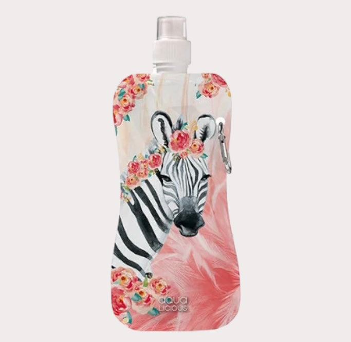 Aqua Licious - Zebra boho waterzak - 450 ml Festival