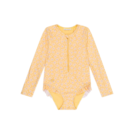 Swim Essentials UV Badpak met lange mouwen Florish Geel