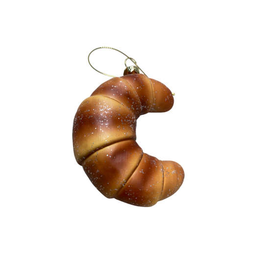 Kerstornament Croissant Kunststof