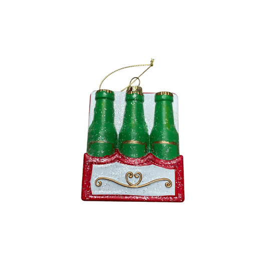 Kerstornament Sixpack Kunststof