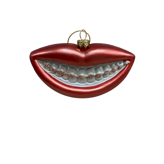 Kerstornament Lippen Kunststof