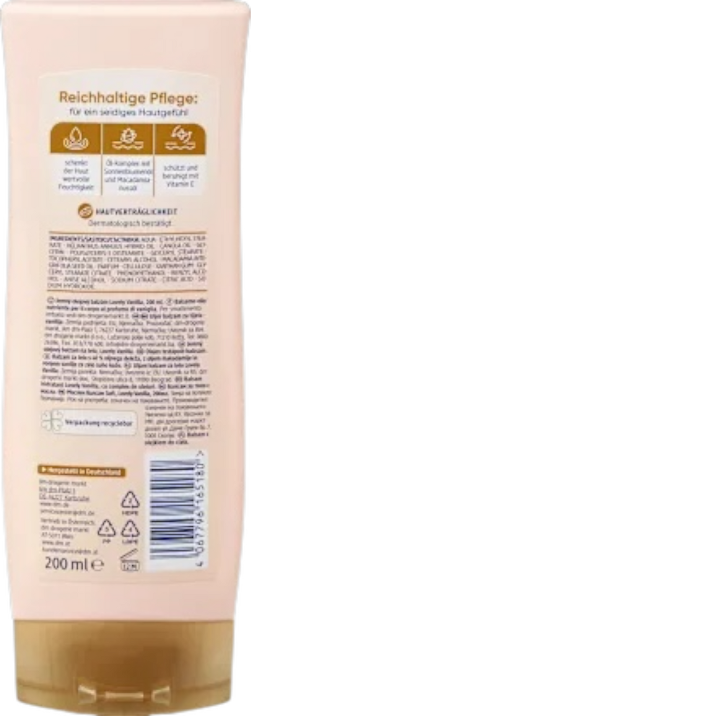 Balea Lovely Vanilla Soft-Oil Balsem Verzorgende Body-Olie 200 ml