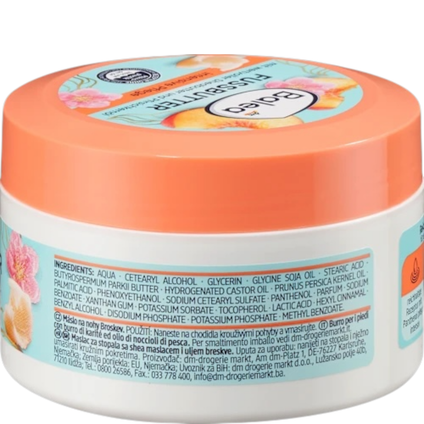 Balea Voetboter Sheaboter & Perzikpitolie 150 ml