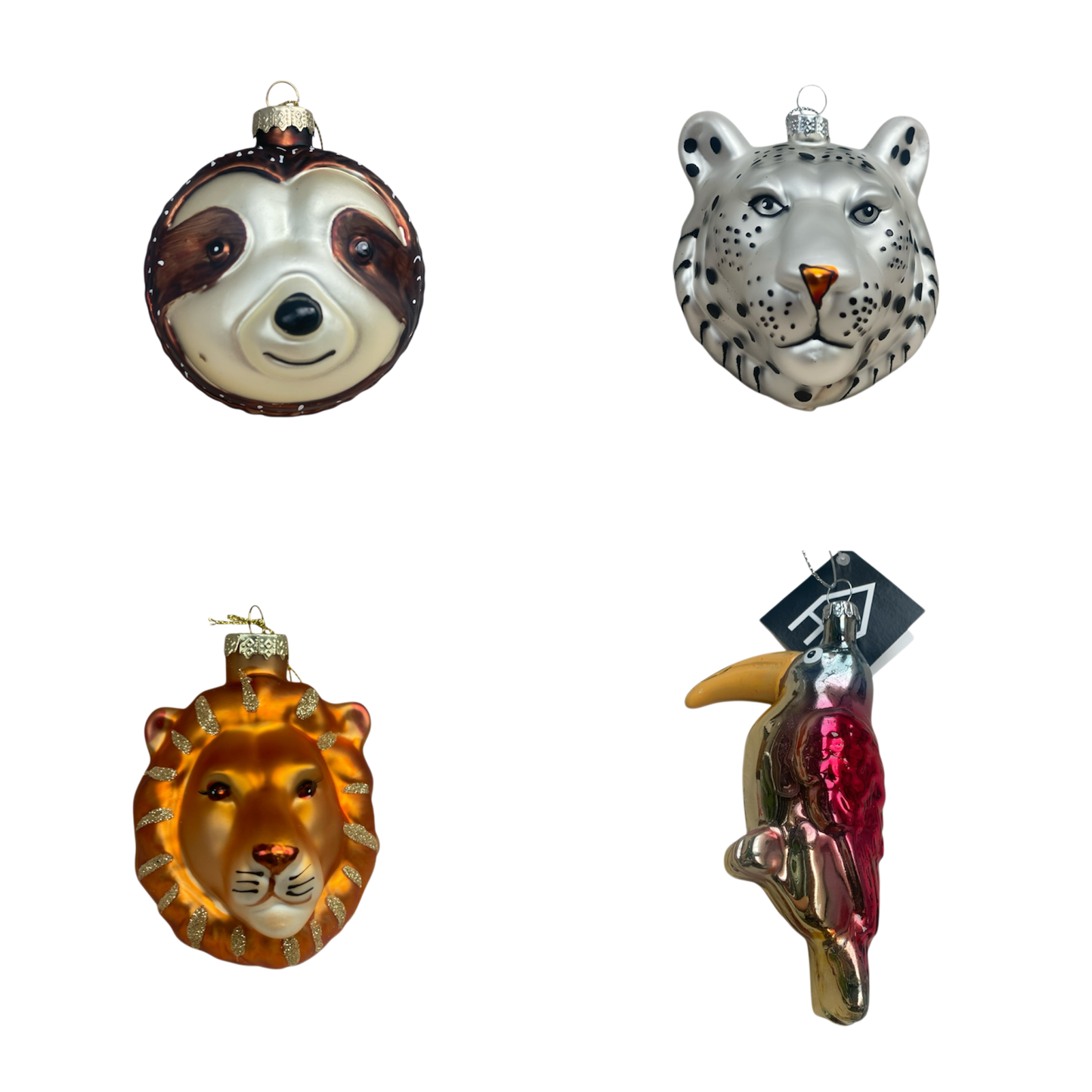 Housevitamin - Weihnachtskugeln - Jungle Fever - Tiere - 4er-Set