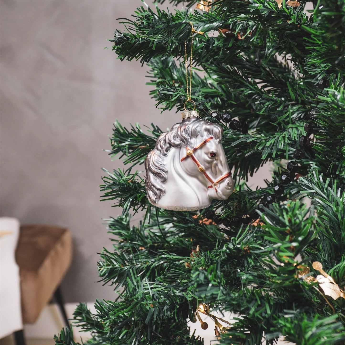 Housevitamin Kerstornament Paard Wit