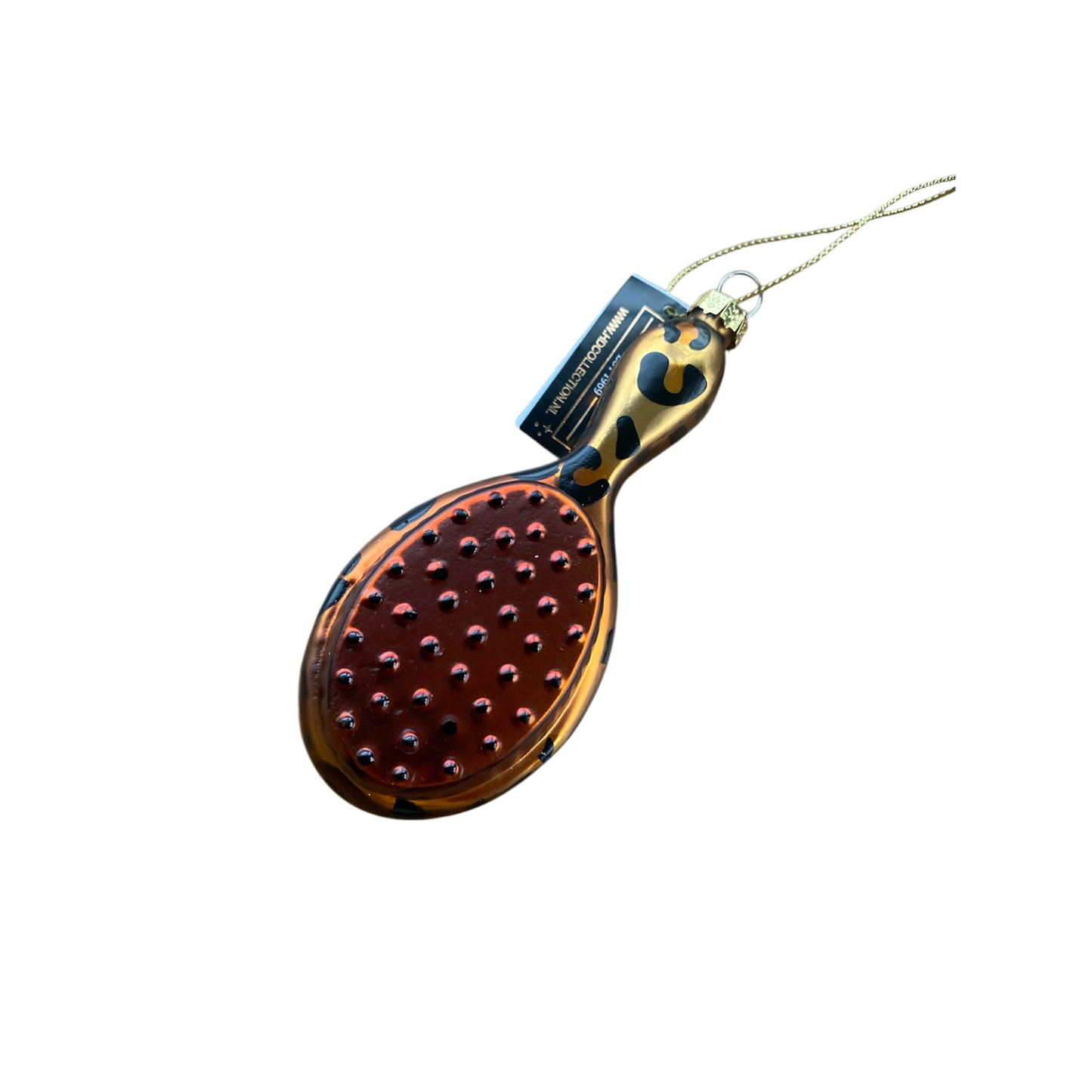 Hd Collection Kerstornament Haarborstel Leopard