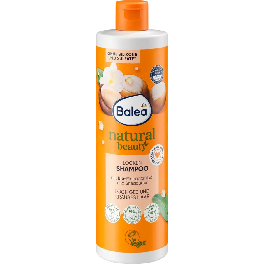 Balea Natural Beauty Shampoo Krullen, 400 ml