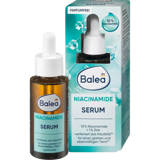 Balea Niacinamide Serum - 10% Niacinamide - Serum Gezichtsverzorging - Poriën verkleinen - 30 ml