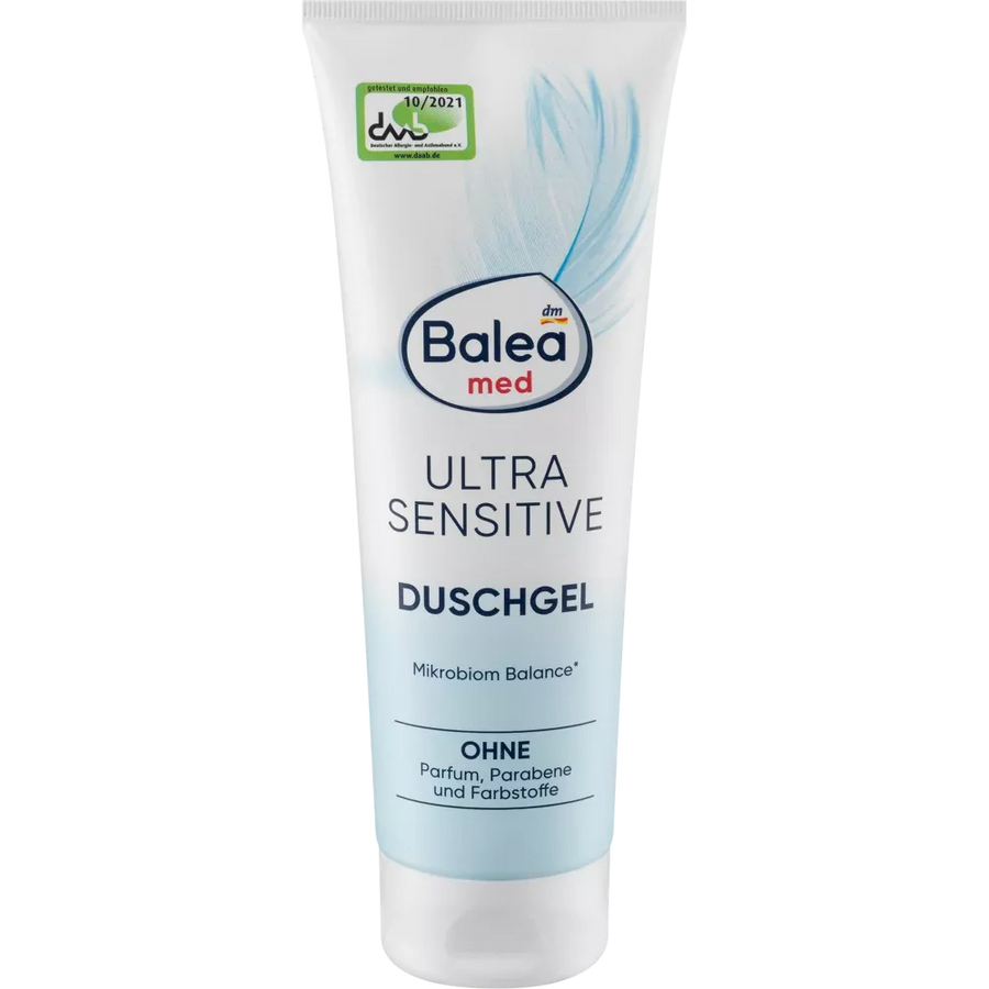 Balea Med - Douchegel Ultra Sensitive - Voor de gevoelige huid - pH neutraal - Zonder alcohol - 250 ml