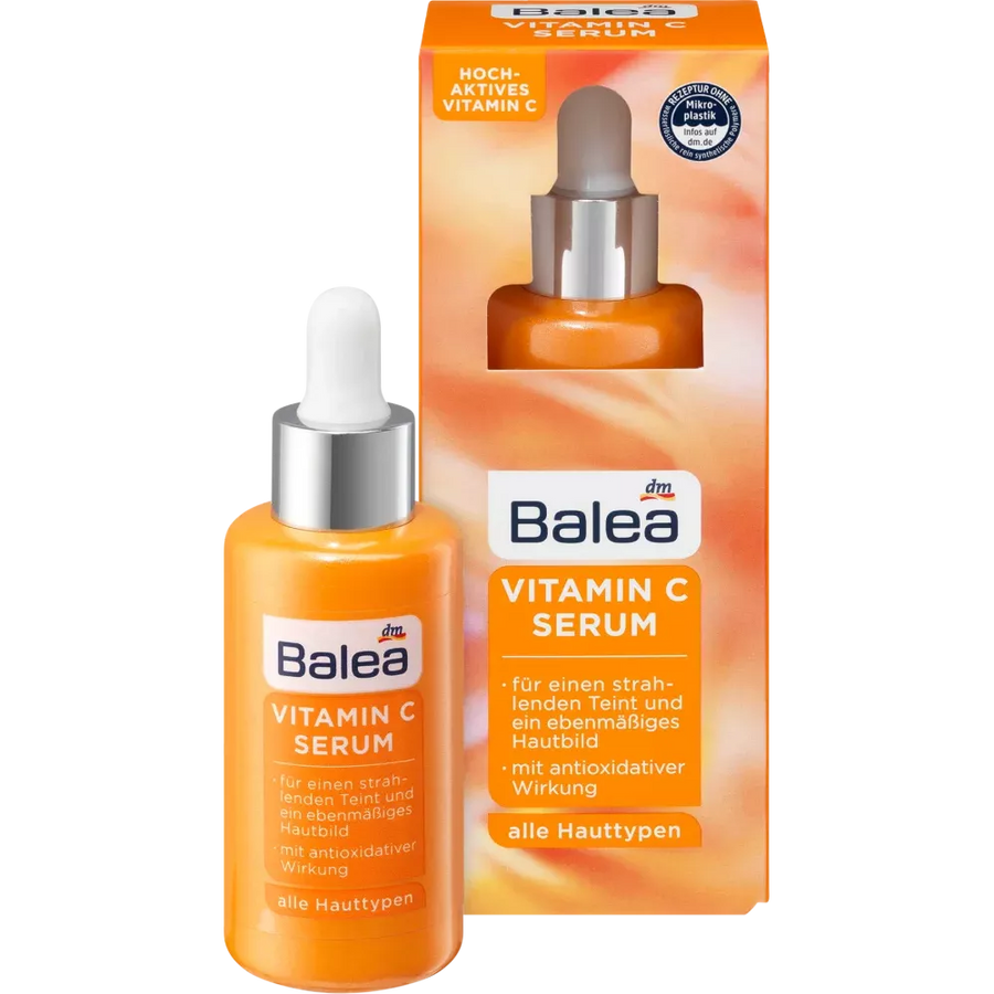 Balea Vitamine C Serum - 30 ml - Serum - Skin-care - Huidverzorging - Gezichtsverzorging - Vitamine C - Antioxidant - Parabeen vrij - Vegan