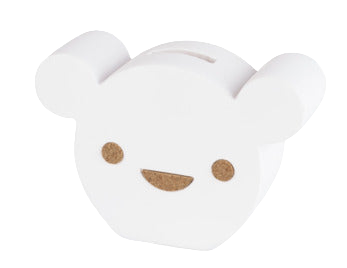 BamBam - Cork Bear Moneybank - white - piggy bank