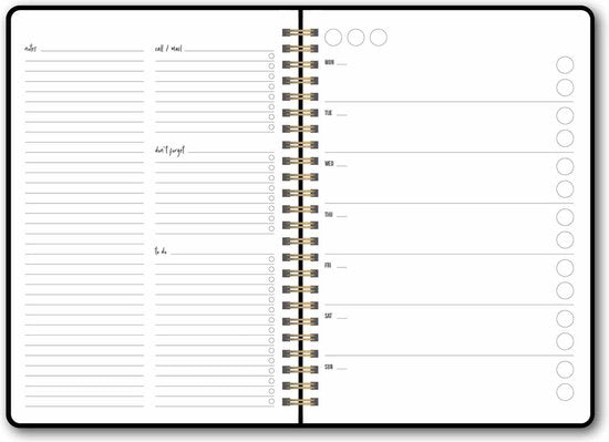 Studio Stationery Planner Mein schwarzer Planer