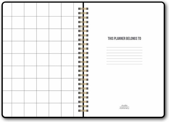 Studio Stationery Planner Mein schwarzer Planer