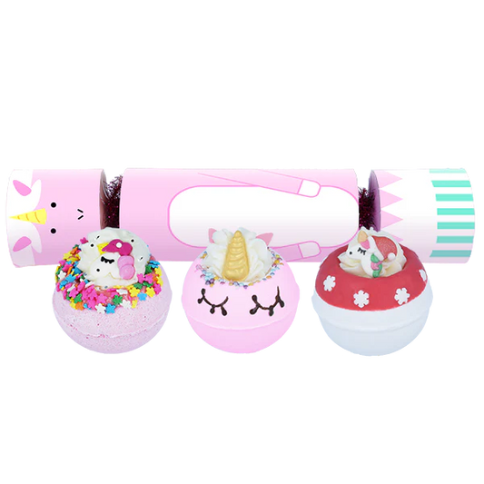 Bomb Cosmetics - The Christmas Unicorn Cracker - Bath Blaster - Gift Set