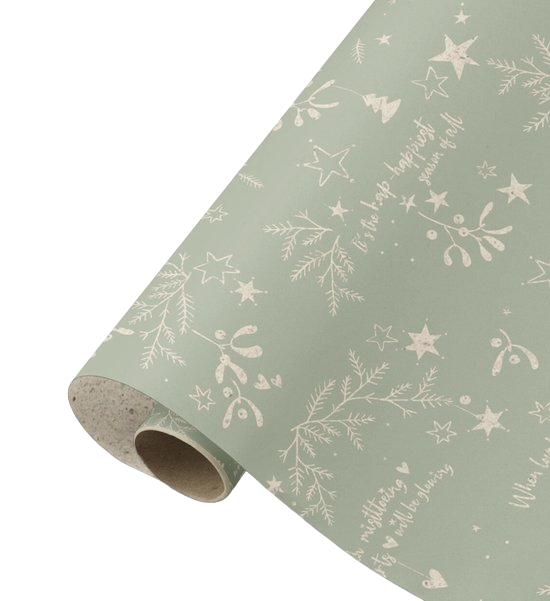 Collectiv Warehouse Christmas paper - Double sided - wrapping paper - gift paper Pink, gold, black 5 rolls 300 x 50 cm