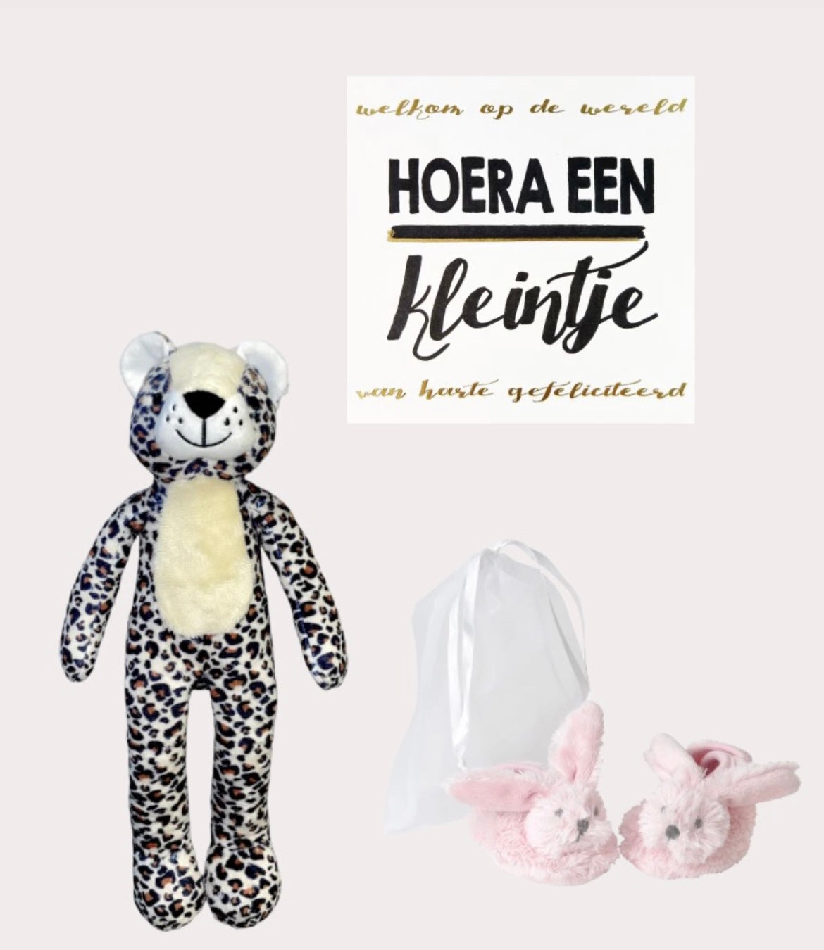 Happy Horse x By Lout Cadeauset Roze Slofjes + Knuffel