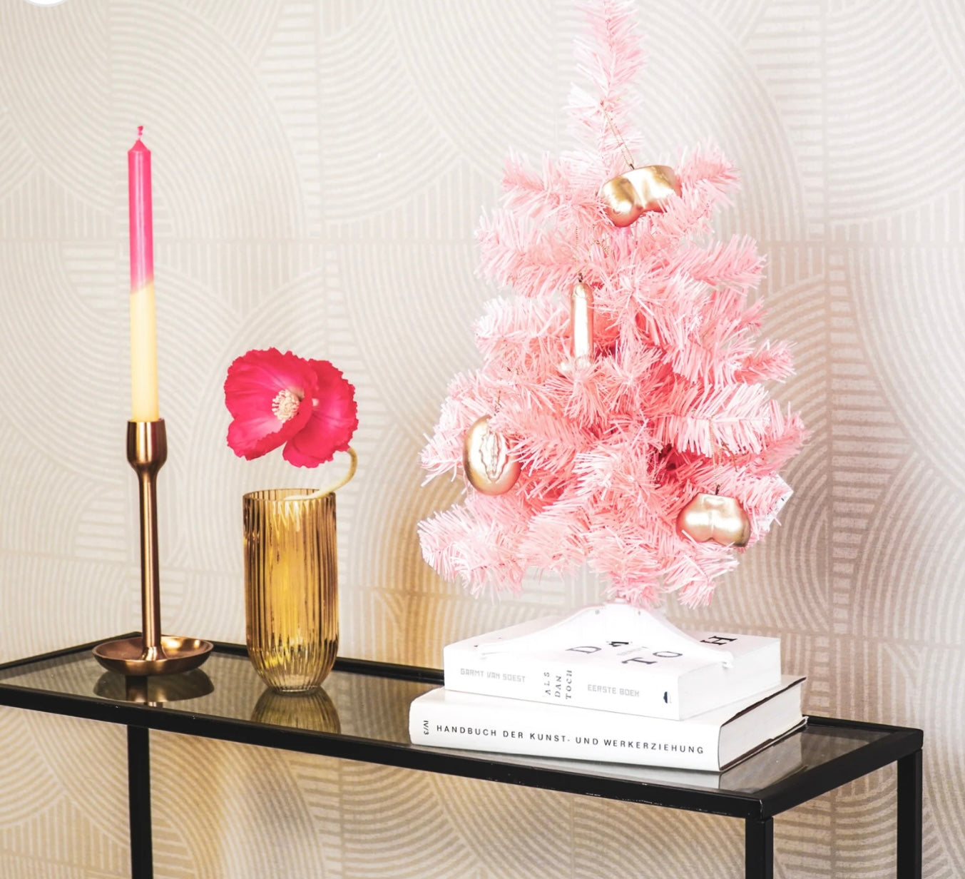 Housevitamin Mini Kerstboom met led Roze