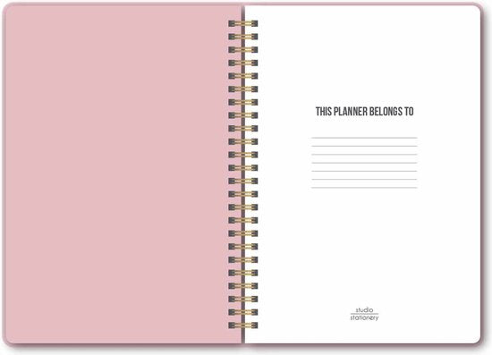 Studio Stationery Planner My pink planner 