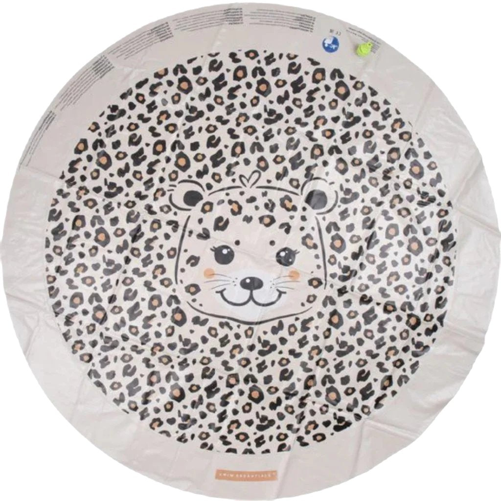 Swim Essentials Watersproeier Mat - Beige Panterprint - Ø 150 cm