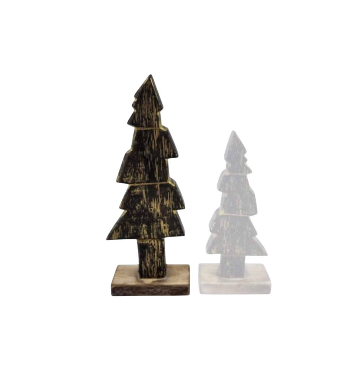 Woodart decoratieve Kerstboom Zwart goud Medium